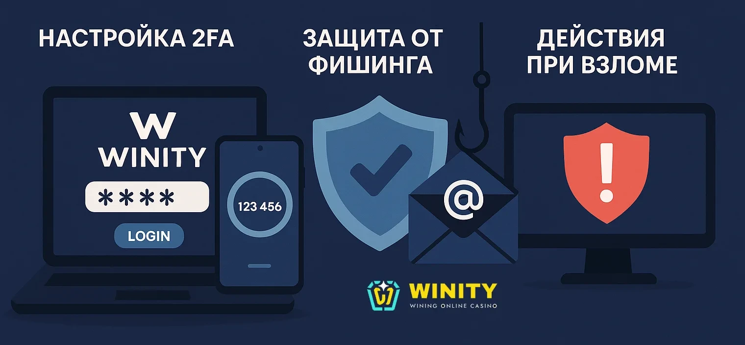 Безопасность аккаунта в казино Винити